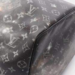 Pre Owned Louis Vuitton Keepall Bandouliere 50 Black Monogram Galaxy Shoulder Bag