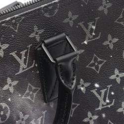 Pre Owned Louis Vuitton Keepall Bandouliere 50 Black Monogram Galaxy Shoulder Bag