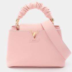 Pre Owned Louis Vuitton Capucines BB Pink Taurillon Leather Shoulder Bag