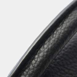 Pre Owned Louis Vuitton Capucines Mini Black Taurillon Leather Shoulder Bag