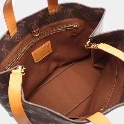 Pre Owned حقيبة لويس فيتون كتف جلد مونوغرام بني "إم إم" للتسوق