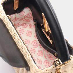 Pre Owned Louis Vuitton Capucine Mini Black