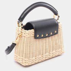 Pre Owned Louis Vuitton Capucine Mini Black