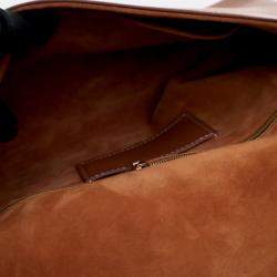 Pre Owned Louis Vuitton Soft Twist Brown Calfskin Shoulder Bag