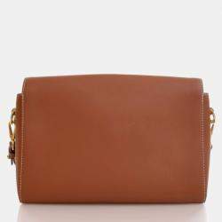 Pre Owned Louis Vuitton Soft Twist Brown Calfskin Shoulder Bag