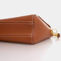 Pre Owned Louis Vuitton Soft Twist Brown Calfskin Shoulder Bag