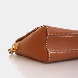 Pre Owned Louis Vuitton Soft Twist Brown Calfskin Shoulder Bag