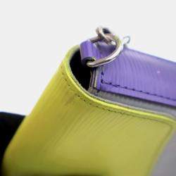 Pre Owned Louis Vuitton Felicie Pochette Yellow,Blue,Purple Epi Leather Shoulder Bag