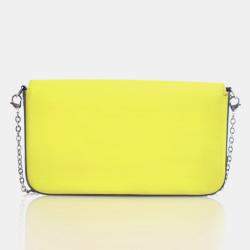 Pre Owned Louis Vuitton Felicie Pochette Yellow,Blue,Purple Epi Leather Shoulder Bag