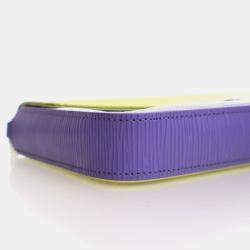 Pre Owned Louis Vuitton Felicie Pochette Yellow,Blue,Purple Epi Leather Shoulder Bag
