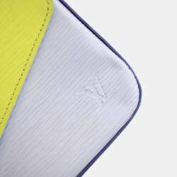 Pre Owned Louis Vuitton Felicie Pochette Yellow,Blue,Purple Epi Leather Shoulder Bag