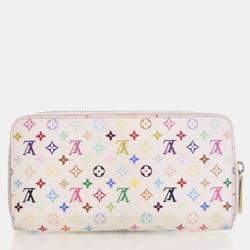 Pre Owned Louis Vuitton Zippy Monogram Multicolor Canvas Wallet