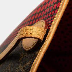 Pre Owned Louis Vuitton Red Yayoi Kusama Monogram Neverfull MM