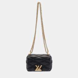 Pre Owned Louis Vuitton Pico GO-14 Black Leather Shoulder Bag