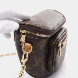 Pre Owned Louis Vuitton Bumbag Mini Brown Monogram Coated Canvas Shoulder Bag