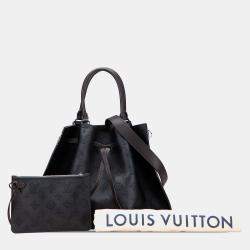 Pre Owned Louis Vuitton Black Monogram Mahina Girolata