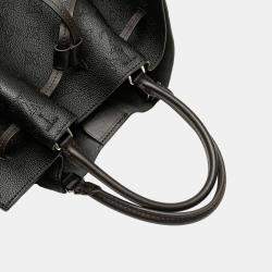 Pre Owned Louis Vuitton Black Monogram Mahina Girolata