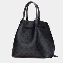 Pre Owned Louis Vuitton Black Monogram Mahina Girolata