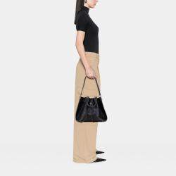 Pre Owned Louis Vuitton Black Monogram Mahina Girolata
