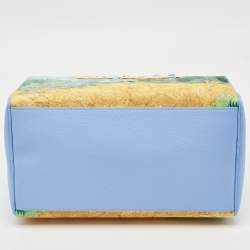 Pre Owned حقيبة لوي فيتون فان جوخ سبييدي 30 جلد ماسترز زرقاء بالتعاون مع جيف كونز