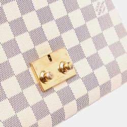 Pre Owned Louis Vuitton White Damier Azur Croisette