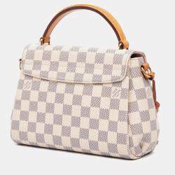 Pre Owned Louis Vuitton White Damier Azur Croisette