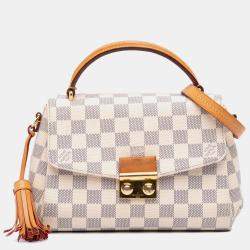 Pre Owned Louis Vuitton White Damier Azur Croisette