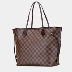 Pre Owned Louis Vuitton Brown Damier Ebene Neverfull MM