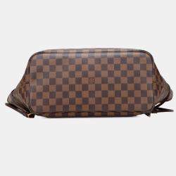 Pre Owned Louis Vuitton Brown Damier Ebene Neverfull MM