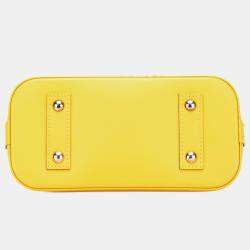 Pre Owned Louis Vuitton Yellow Epi Alma BB