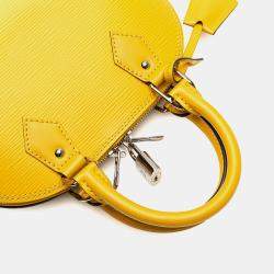 Pre Owned Louis Vuitton Yellow Epi Alma BB