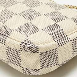 مملوكة مسبقًا حقيبة يد صغيرة لوي فيتون داميير آزور كانفاس أكسيسوار