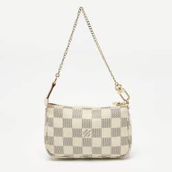 مملوكة مسبقًا حقيبة يد صغيرة لوي فيتون داميير آزور كانفاس أكسيسوار