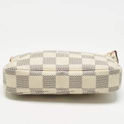 مملوكة مسبقًا حقيبة يد صغيرة لوي فيتون داميير آزور كانفاس أكسيسوار