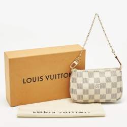 مملوكة مسبقًا حقيبة يد صغيرة لوي فيتون داميير آزور كانفاس أكسيسوار