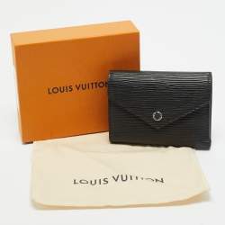Pre Owned Louis Vuitton Black Epi Leather Victorine Wallet