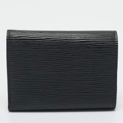Pre Owned Louis Vuitton Black Epi Leather Victorine Wallet
