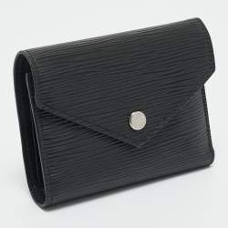 Pre Owned Louis Vuitton Black Epi Leather Victorine Wallet