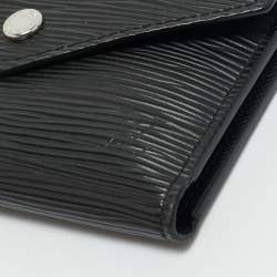 Pre Owned Louis Vuitton Black Epi Leather Victorine Wallet