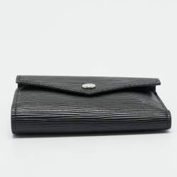 Pre Owned Louis Vuitton Black Epi Leather Victorine Wallet