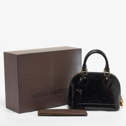 Pre Owned Louis Vuitton Amarante Monogram Vernis Alma BB Bag