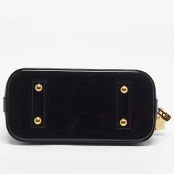 Pre Owned Louis Vuitton Amarante Monogram Vernis Alma BB Bag