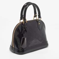 Pre Owned Louis Vuitton Amarante Monogram Vernis Alma BB Bag