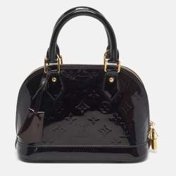 Pre Owned Louis Vuitton Amarante Monogram Vernis Alma BB Bag
