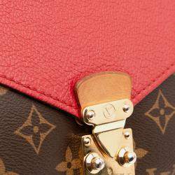 Pre Owned Louis Vuitton Brown Red Monogram Pallas Chain