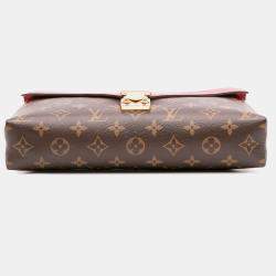 Pre Owned Louis Vuitton Brown Red Monogram Pallas Chain