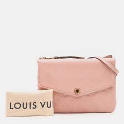Pre Owned Louis Vuitton Pink Monogram Empreinte Twice