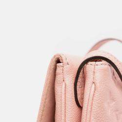 Pre Owned Louis Vuitton Pink Monogram Empreinte Twice