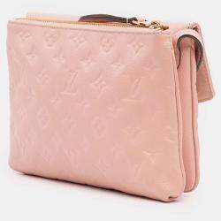 Pre Owned Louis Vuitton Pink Monogram Empreinte Twice