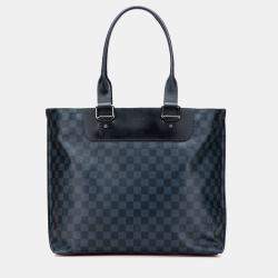 Pre Owned Louis Vuitton Blue Damier Cobalt Cabas Voyage